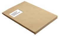 MAILmedia Faltentaschen DIN C4 mit Fenster braun mit 2,0...