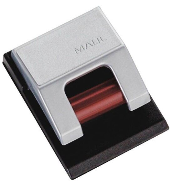 MAUL S Rollenclips silber selbstklebend, Wandmontage, 10 St.