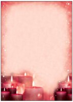 SIGEL Weihnachtsbriefpapier Red Candlelight Motiv DIN A4...