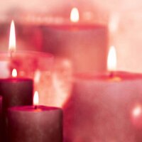 SIGEL Weihnachtsbriefpapier Red Candlelight Motiv DIN A4...