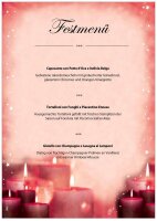 SIGEL Weihnachtsbriefpapier Red Candlelight Motiv DIN A4 90 g/qm 100 Blatt