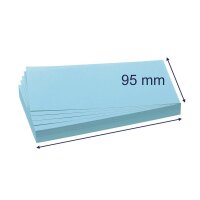 FRANKEN Moderationskarten blau 9,5 x 20,5 cm, 500 Blatt