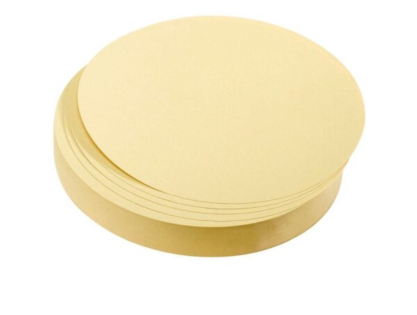 FRANKEN Moderationskarten gelb Ø 9,5 cm, 500 Blatt