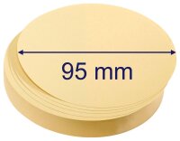 FRANKEN Moderationskarten gelb Ø 9,5 cm, 500 Blatt