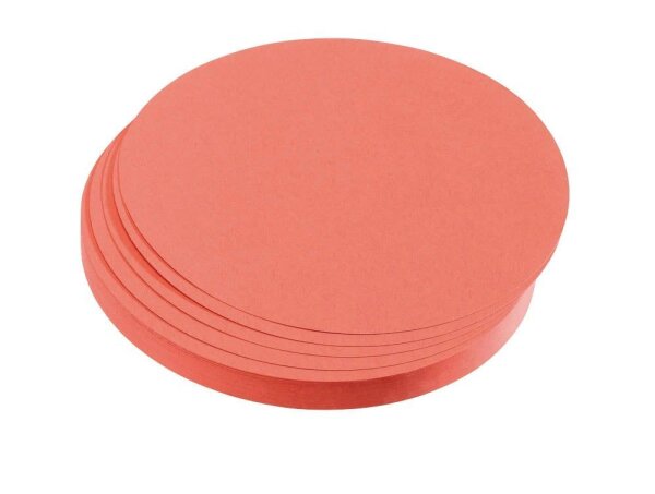 FRANKEN Moderationskarten rot Ø 9,5 cm, 500 Blatt