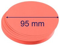 FRANKEN Moderationskarten rot Ø 9,5 cm, 500 Blatt
