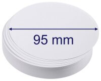 FRANKEN Moderationskarten weiß Ø 9,5 cm, 500...
