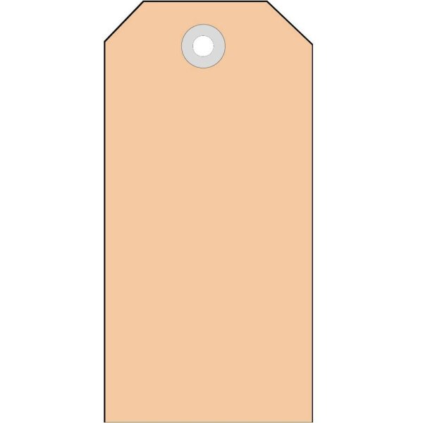 HERMA Hängeetiketten braun 60,0 x 120,0 mm Colli-Anhänger, aus glattem braunem Karton, mit abgeschrägten Ecken, 4er-Streifen, 1.000 St.