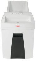 HSM SECURIO AF100 Aktenvernichter mit Partikelschnitt P-4, 4 x 25 mm, bis 100 Blatt, weiß