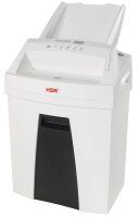 HSM SECURIO AF100 Aktenvernichter mit Partikelschnitt P-4, 4 x 25 mm, bis 100 Blatt, weiß