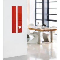 SIGEL Glas-Magnettafel artverum© 12,0 x 78,0 cm rot