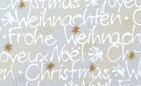 JUNG SCHÖNER VERPACKEN Geschenkpapier Wünsche Schrift mehrfarbig beidseitig bedr