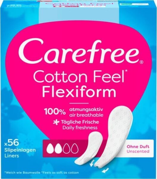 Carefree Slipeinlagen Cotton Feel Flexiform, 56 St.