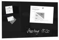 SIGEL Glas-Magnettafel artverum® 78,0 x 48,0 cm schwarz