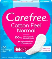 Carefree Slipeinlagen Normal Cotton Feel, 56 St.