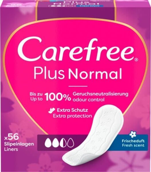 Carefree Slipeinlagen Plus Normal mit Frischeduft, 56 St.