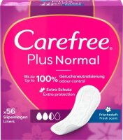 Carefree Slipeinlagen Plus Normal mit Frischeduft, 56 St.