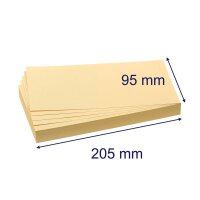 FRANKEN Moderationskarten gelb 9,5 x 20,5 cm, 500 Blatt