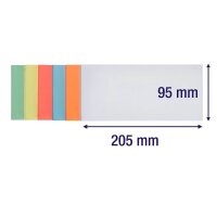 FRANKEN Moderationskarten farbsortiert 9,5 x 20,5 cm, 300 Blatt