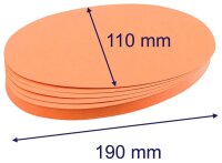 FRANKEN Moderationskarten orange 11,0 x 19,0 cm, 500 Blatt