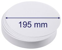 FRANKEN Moderationskarten weiß Ø 19,5 cm, 500 Blatt