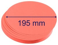 FRANKEN Moderationskarten rot Ø 19,5 cm, 500 Blatt