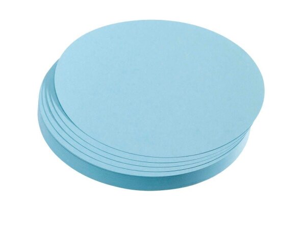 FRANKEN Moderationskarten blau Ø 14,0 cm, 500 Blatt