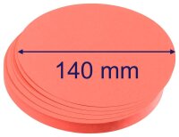 FRANKEN Moderationskarten rot Ø 14,0 cm, 500 Blatt