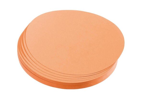 FRANKEN Moderationskarten orange Ø 14,0 cm, 500 Blatt