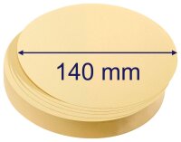 FRANKEN Moderationskarten gelb Ø 14,0 cm, 500 Blatt