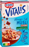 Dr. Oetker VITALIS Schoko weniger süß...