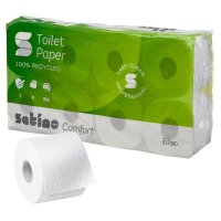 Satino Toilettenpapier comfort 3-lagig Recyclingpapier, 8...