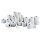Satino Toilettenpapier comfort 3-lagig Recyclingpapier, 8 Rollen