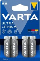 VARTA Batterien ULTRA LITHIUM Lithium Mignon AA 1,5 V, 4 St.