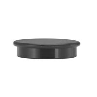 Magnete schwarz, Kunststoff Ø 3,2 x 0,73 cm, 10 St.