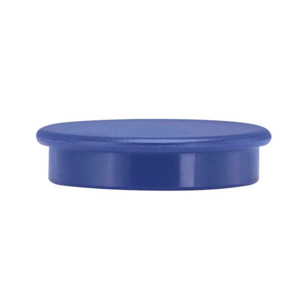 Magnete blau, Kunststoff Ø 3,2 x 0,73 cm, 10 St.