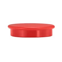 Magnete rot, Kunststoff Ø 3,2 x 0,73 cm, 10 St.