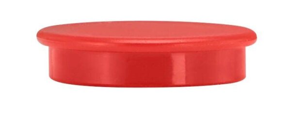Magnete rot, Kunststoff Ø 3,8 x 1,03 cm, 10 St.