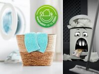 LEIFHEIT Clean Twist M Ergo super soft Wischbezug für Bodenwischer Mikrofaser 60 °C waschbar, 1 St.