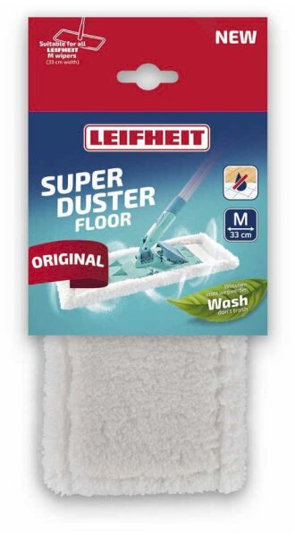 LEIFHEIT Clean Twist M Ergo static plus Wischbezug für Bodenwischer Mikrofaser 60 °C waschbar, 1 St.