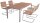 Garden Pleasure Sitzgruppe DENVER, silber Holz, Metall, 7-teilig
