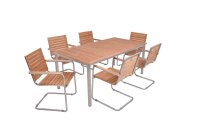 Garden Pleasure Sitzgruppe DENVER, silber Holz, Metall,...