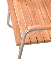 Garden Pleasure Sitzgruppe DENVER, silber Holz, Metall, 7-teilig