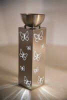 Garden Pleasure Pflanzenständer FALINA Metall silber quadratisch/rund 25,0 x 25,0 x 75,5 cm, 1 St.