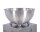 Garden Pleasure Pflanzenständer FALINA Metall silber quadratisch/rund 25,0 x 25,0 x 75,5 cm, 1 St.