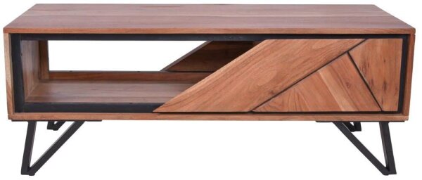 Garden Pleasure AMBALA Couchtisch rechteckig Holz akazie 120,0 x 50,0 x 46,0 cm, 1 St.