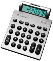 OLYMPIA LCD-308 Taschenrechner silber