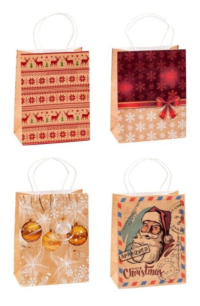TSI Geschenktüten Weihnachten Serie 4 Motiv sortiert 18,0 x 23,0 cm