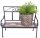 Garden Pleasure Blumenregal PULAR Metall hellbraun Bank 39,5 x 19,0 x 30,0 cm, 1 St.