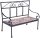 Garden Pleasure Blumenregal PULAR Metall hellbraun Bank 39,5 x 19,0 x 30,0 cm, 1 St.